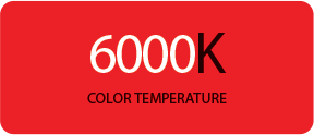 6000k Color Temperature Graphic
